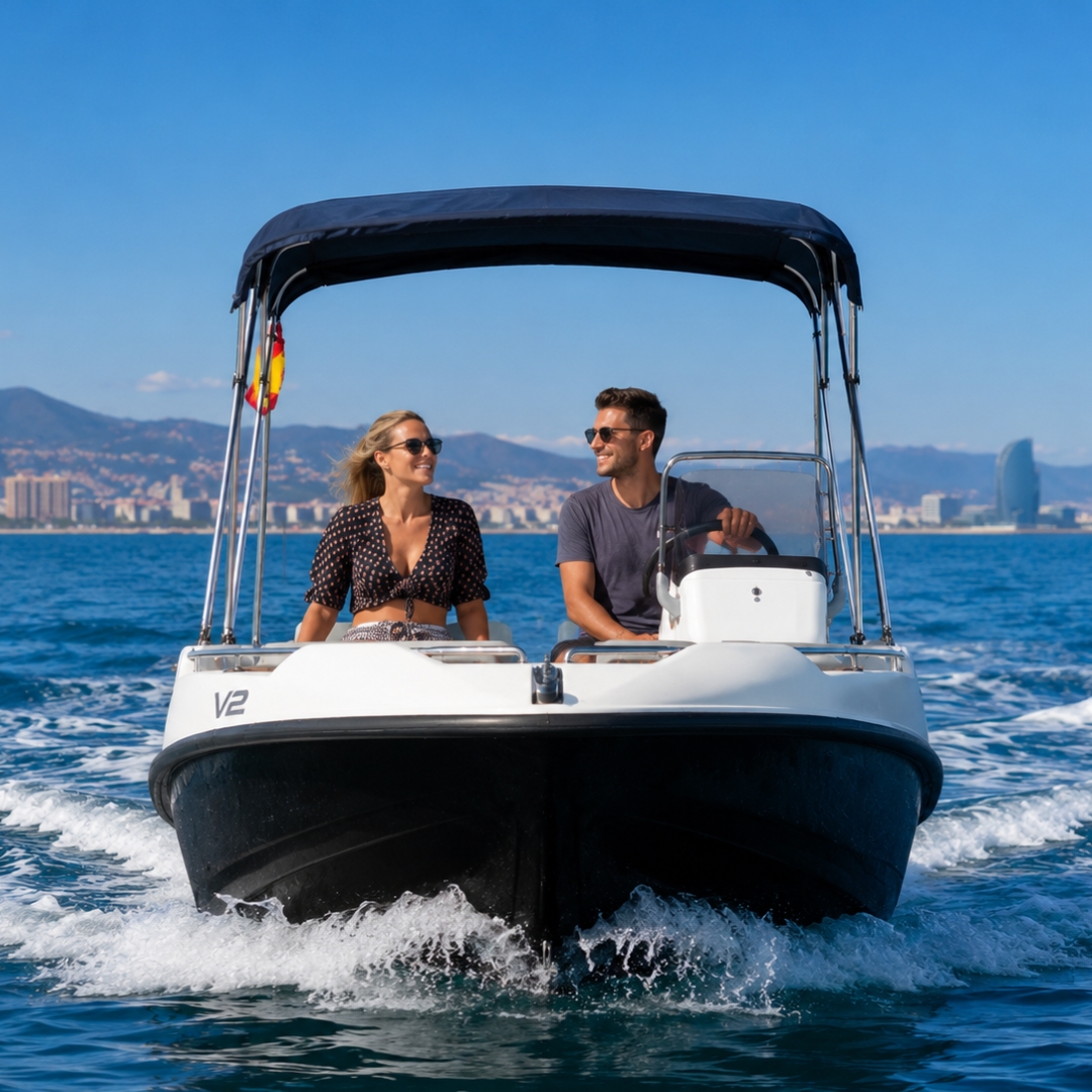 Conduce un barco sin titulación en Barcelona Conduce un barco sin titulación en Barcelona