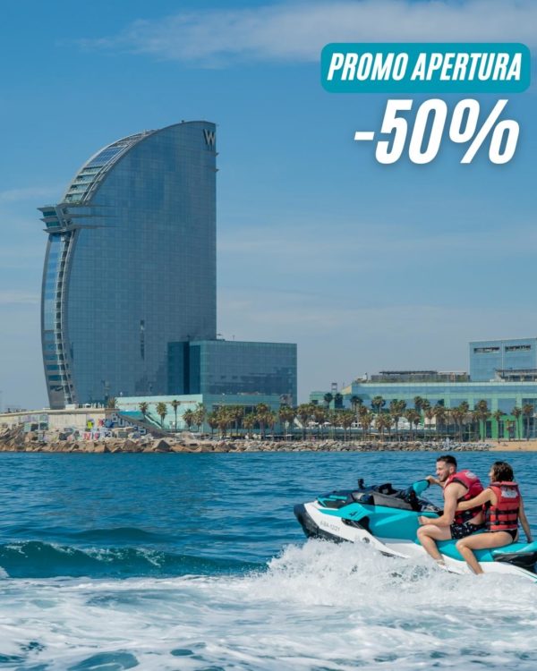 Moto de agua Barcelona oferta -50% para residentes